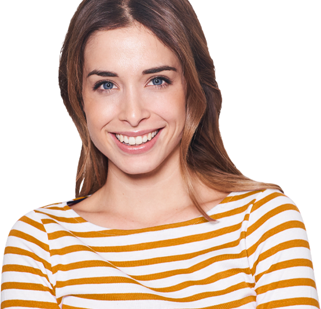 Woman Wearing Striped Shirt